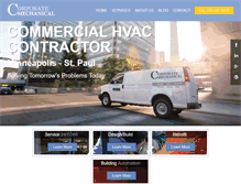 Tablet Screenshot of corporatemechanical.com